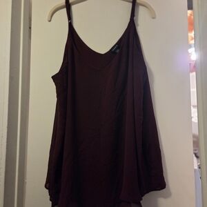 Elegant Burgundy Women's Top